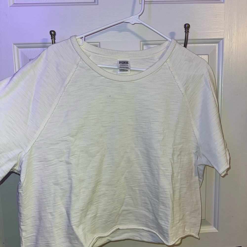 Women's White Short Sleeve Top